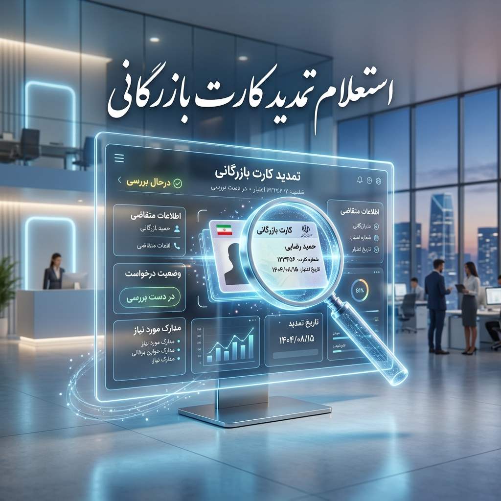 استعلام تمدید کارت بازرگانی
