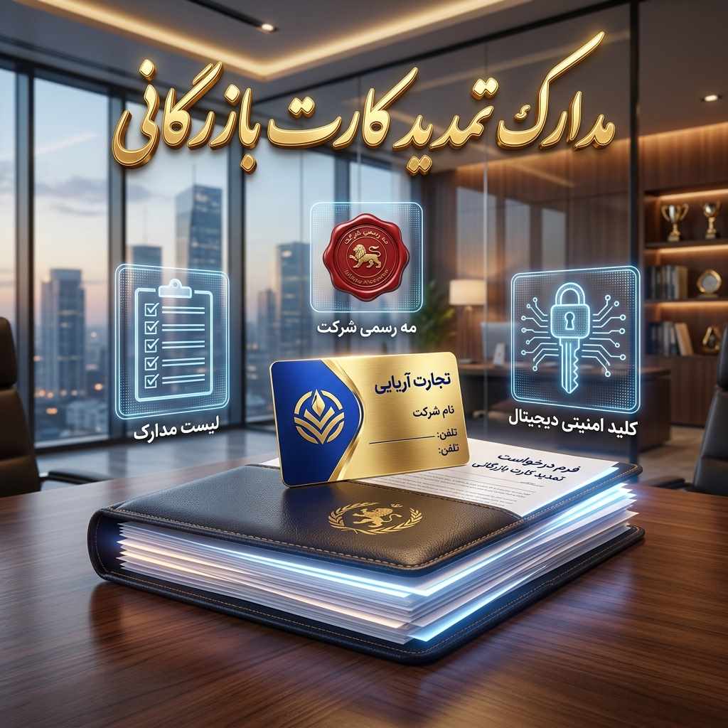 مدارک تمدید کارت بازرگانی