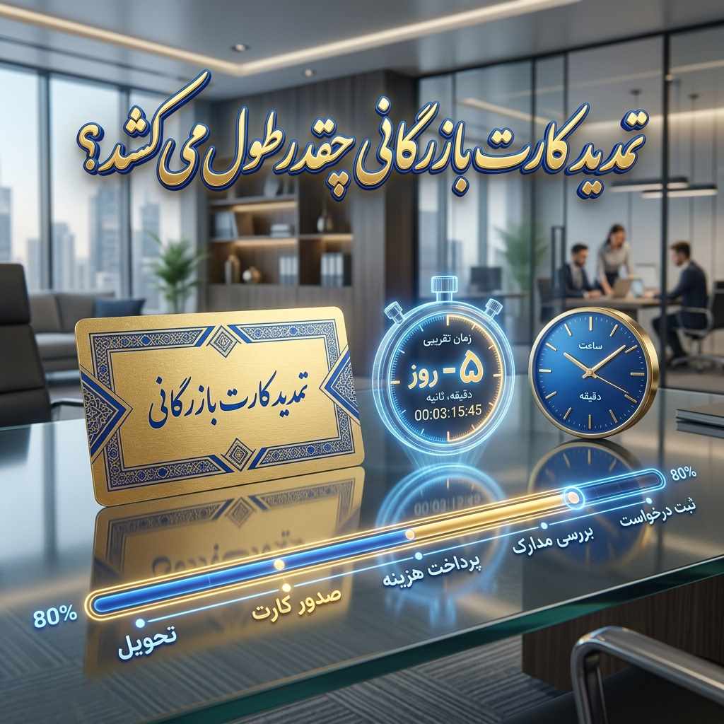 تمدید کارت بازرگانی چقدر طول میکشد؟
